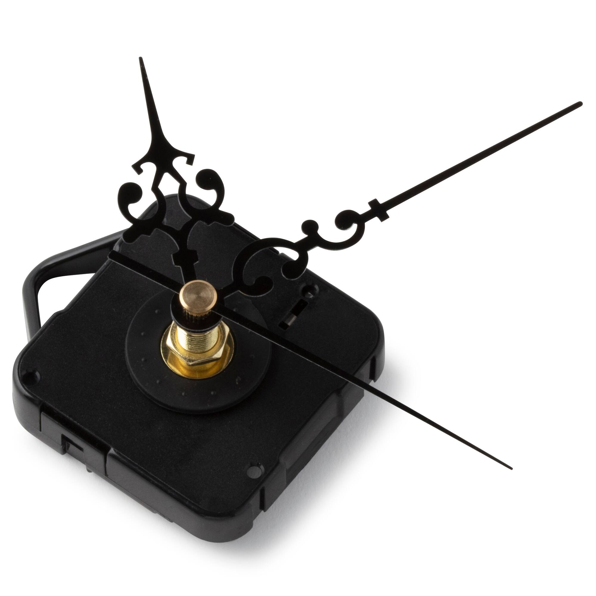 6 Pack: 3/8" Clock Movement Kit with Black Hands by Make Market®